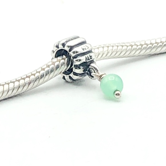 RETIRED Authentic Pandora Chrysoprase May Birthstone Dangle Charm - Picture 2 of 8